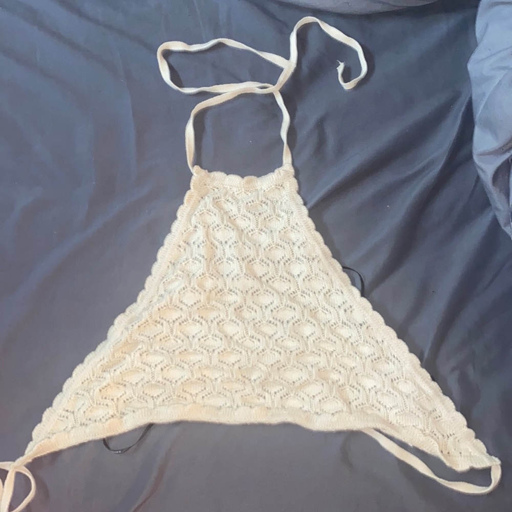 woman’s cropped tie around shirt! new!!